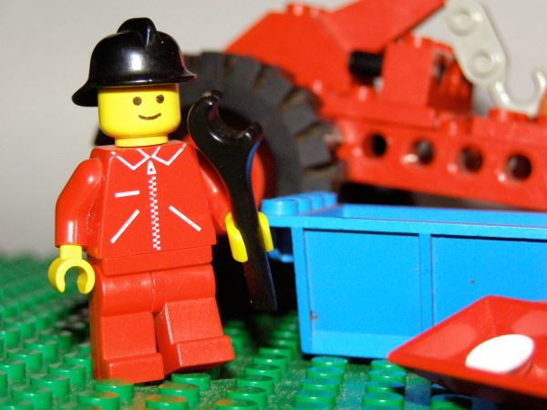 Lego Construction Worker for Site UnderConstruction